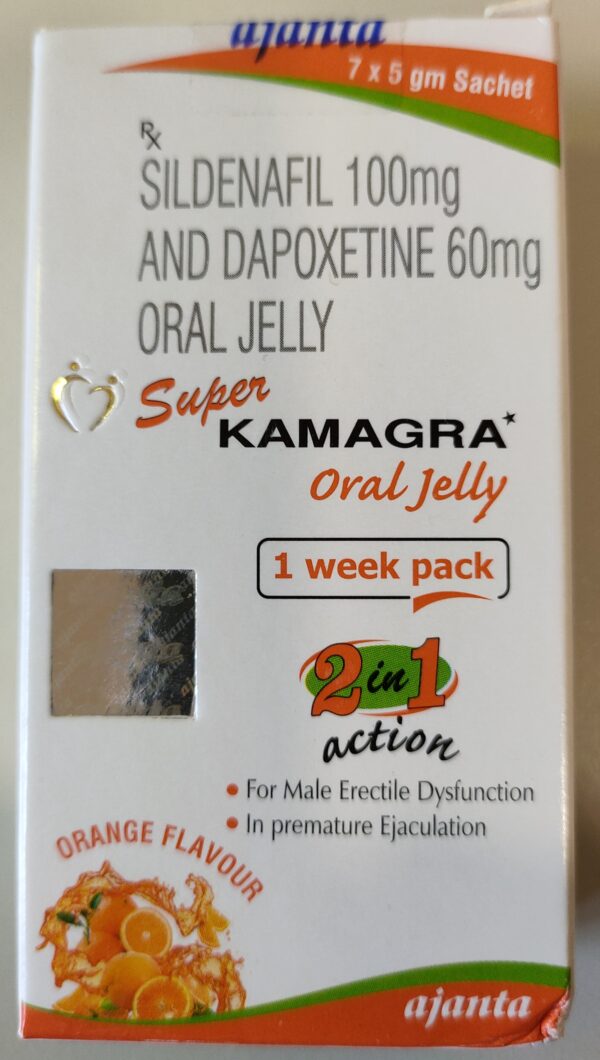 (新品) 超級雙效果凍威爾鋼  super kamagra oral jelly 7日包裝：圖片 5